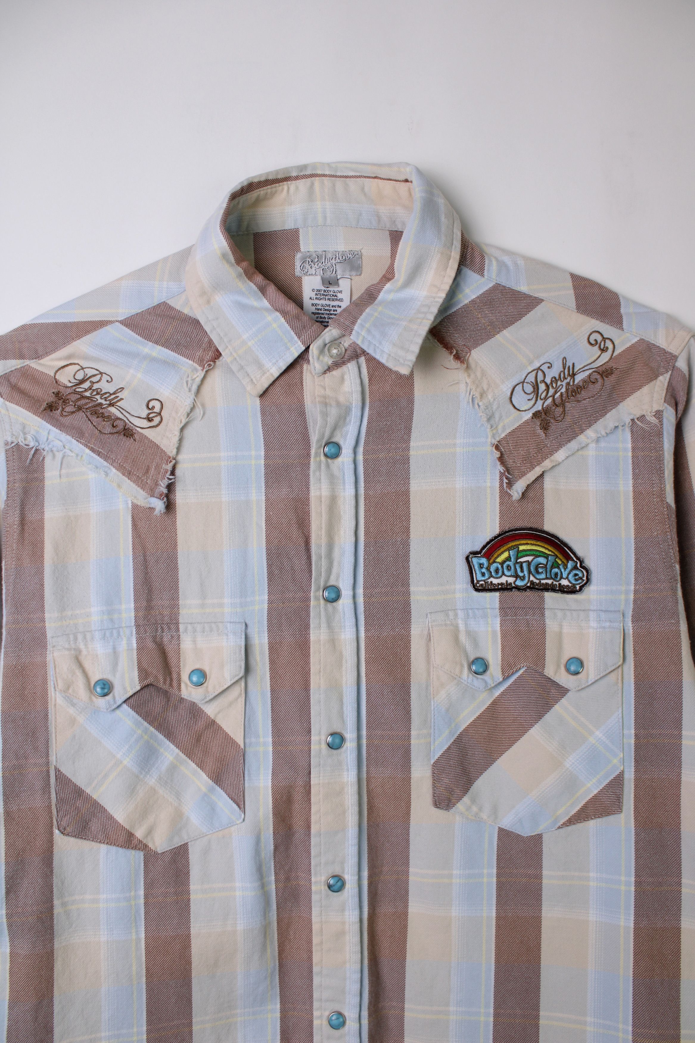 Body Glove Vintage Bodyglove Checkered Flannel Shirt Large Size US L / EU 52-54 / 3 - 2 Thumbnail