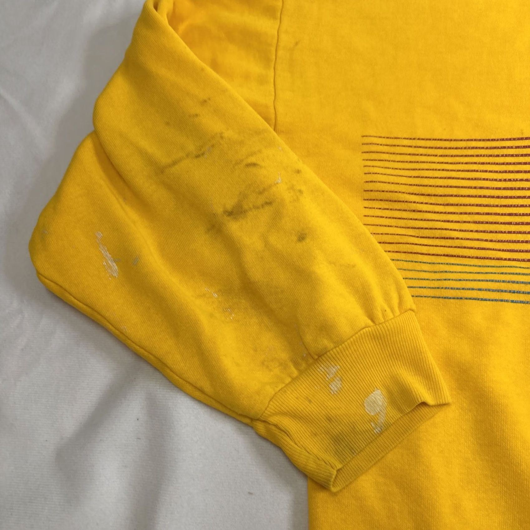 Vintage VINTAGE Crisco Racing Pullover Sweatshirt Men L Yellow Crewneck Mens Size US L / EU 52-54 / 3 - 5 Thumbnail