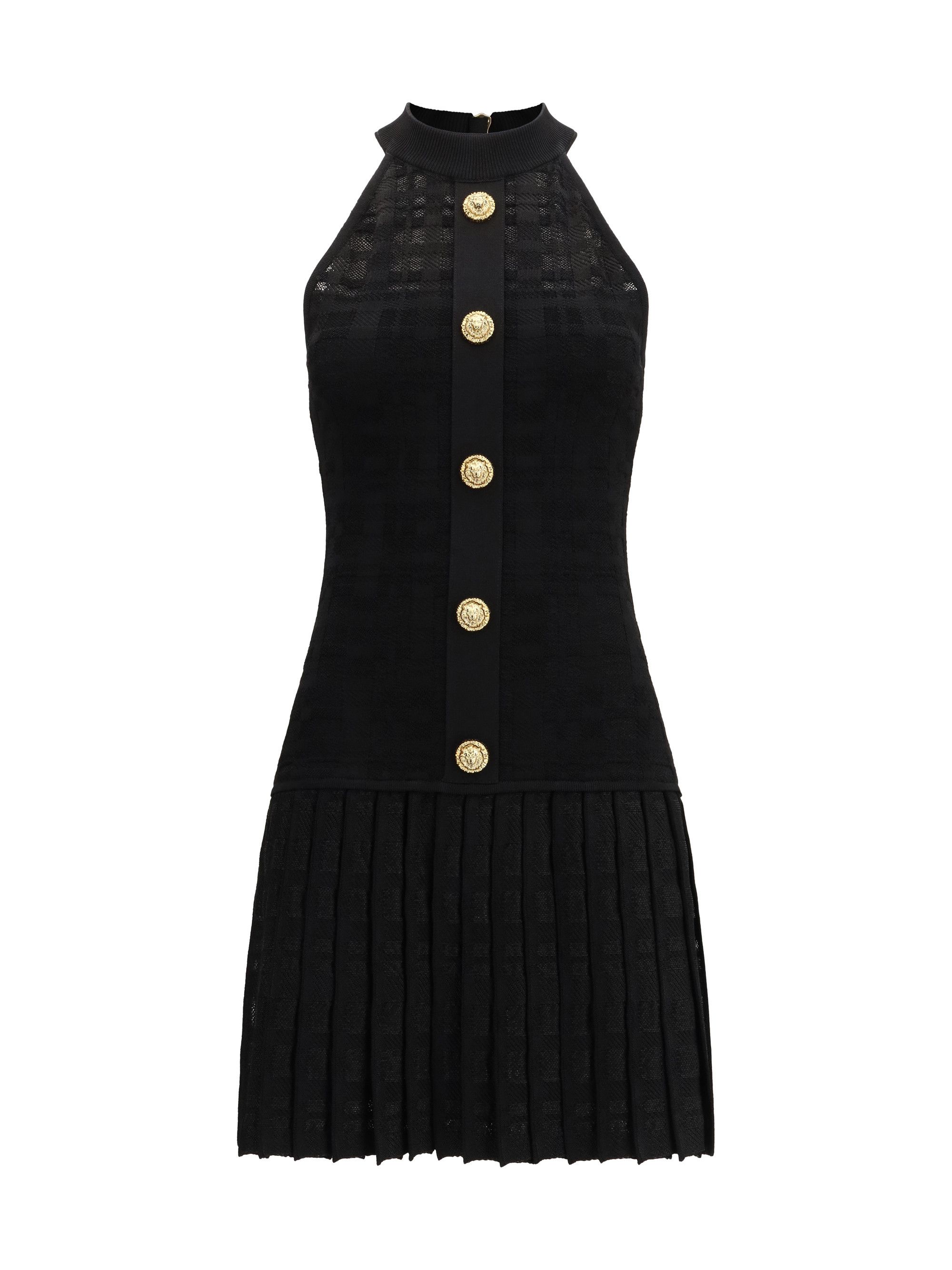 Balmain Pleated mini Dress Size S / US 4 / IT 40 - 1 Thumbnail