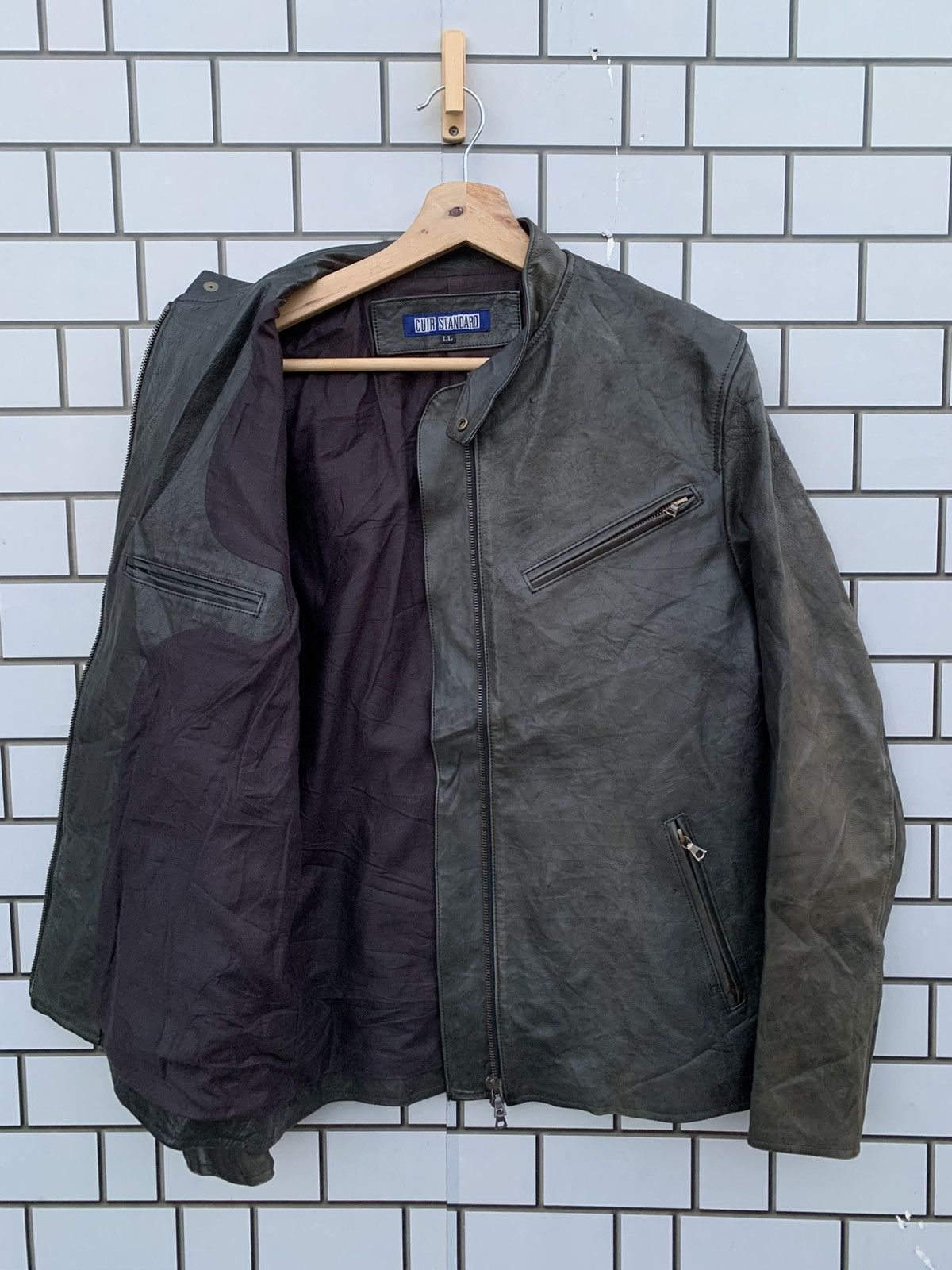 14th Addiction Vintage Japanese Brand Cuir Standard Leather Jacket Size US L / EU 52-54 / 3 - 3 Thumbnail