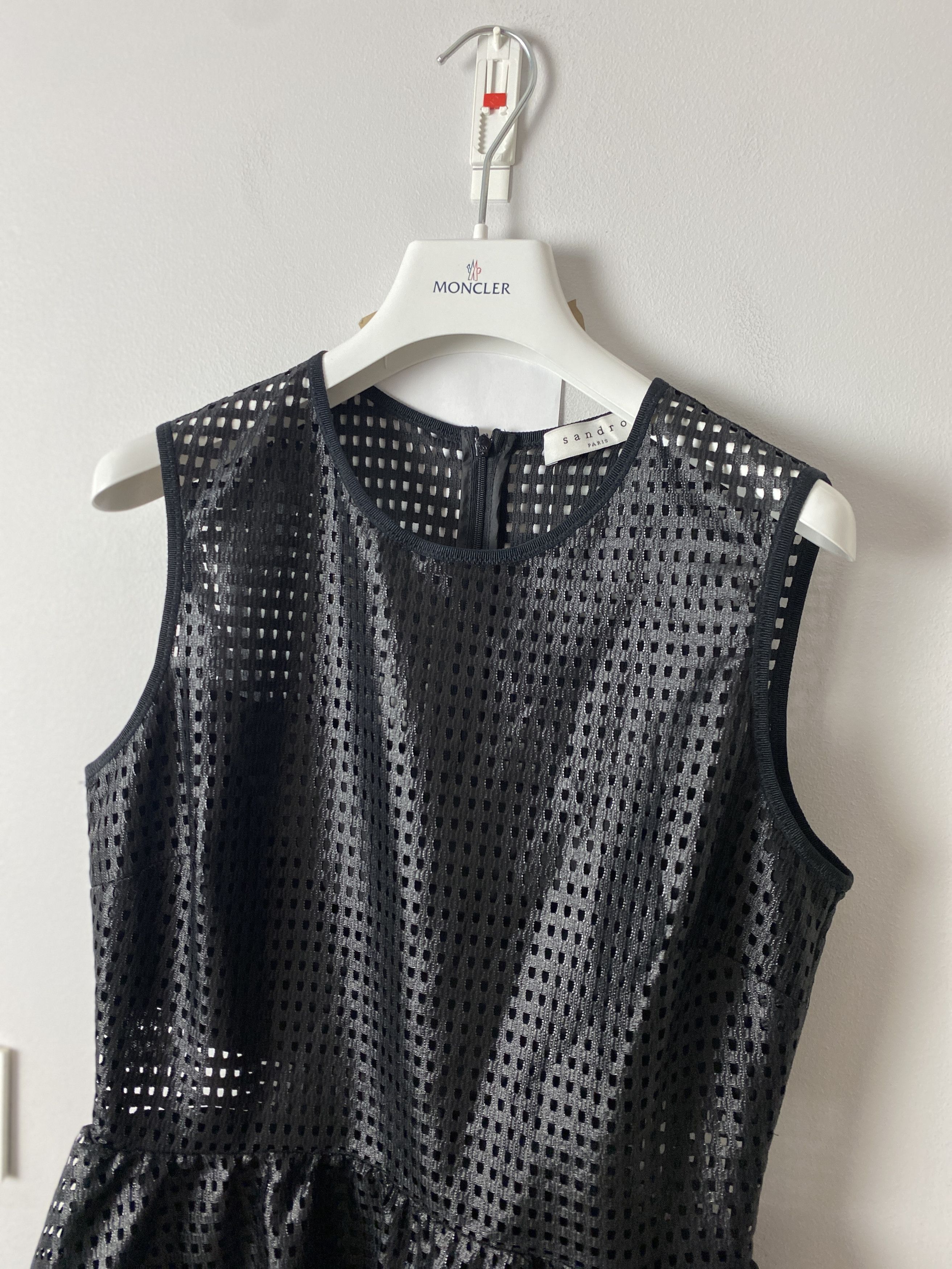 Sandro Sandro black party midi dress Size L / US 10 / IT 46 - 2 Thumbnail