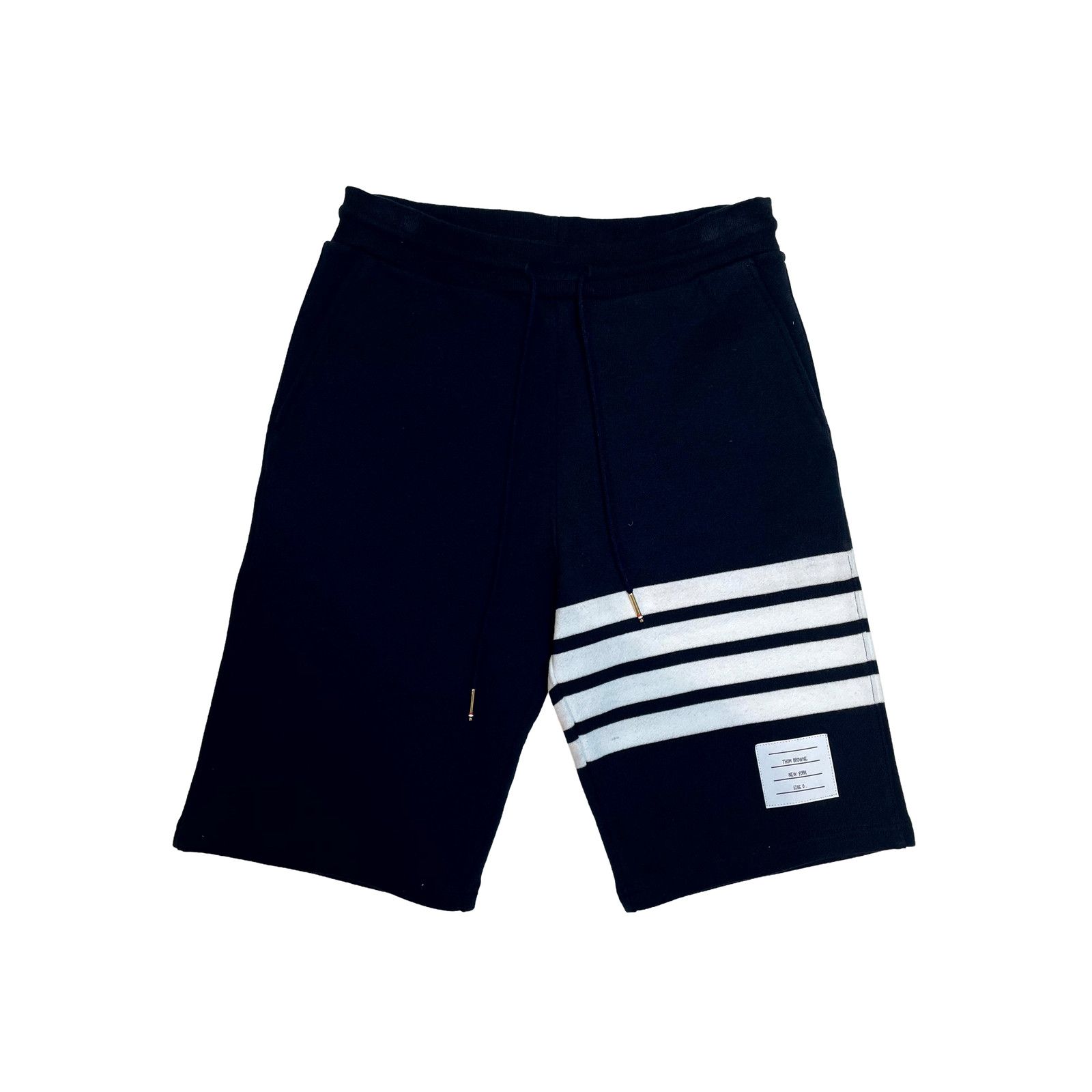 Thom Browne Thom Browne Stripe Sweat Navy & White Shorts Size US 28 / EU 44 - 1 Thumbnail