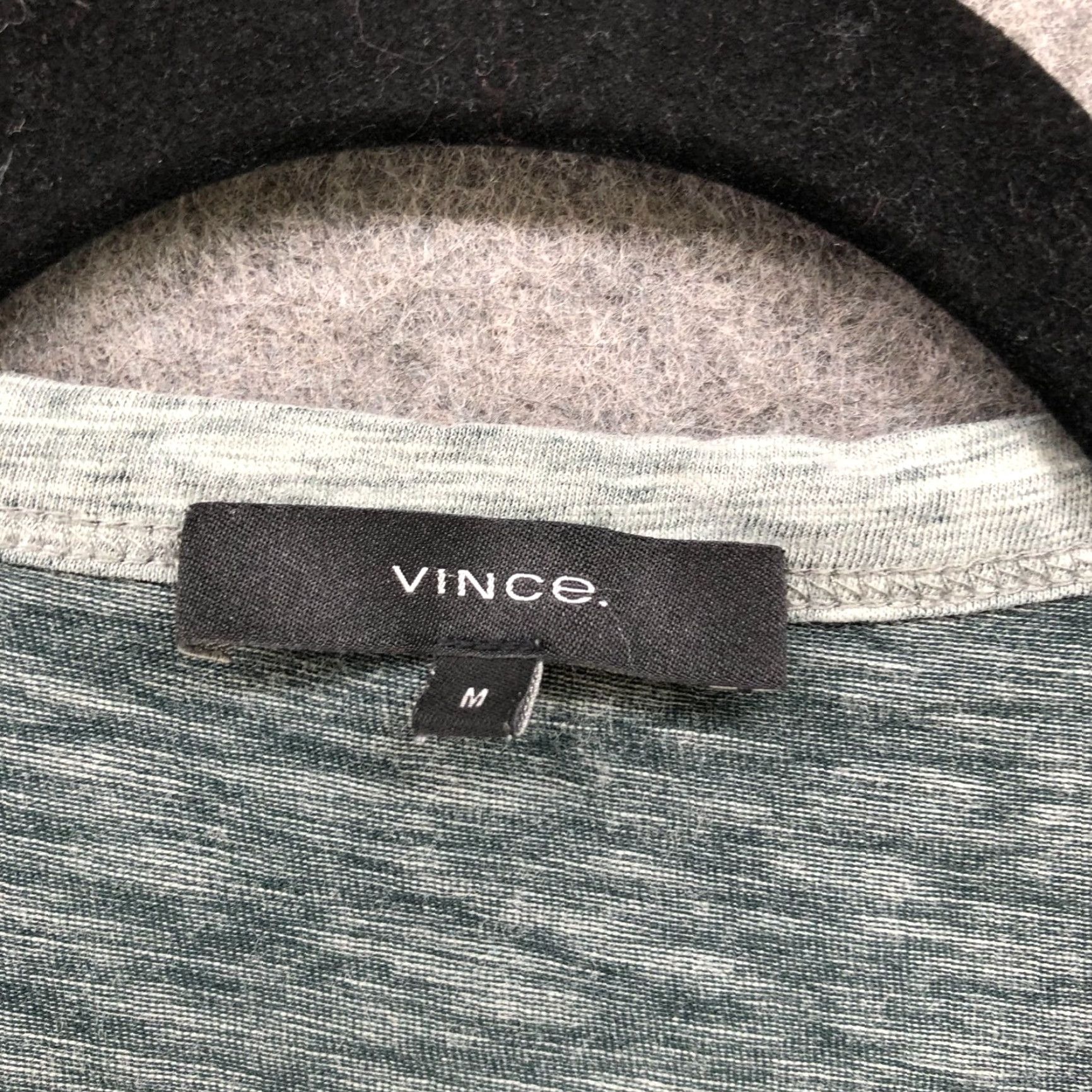 Vince Vince Henley Short Sleeve T Shirt Mens S Heathered Green Size US S / EU 44-46 / 1 - 5 Thumbnail
