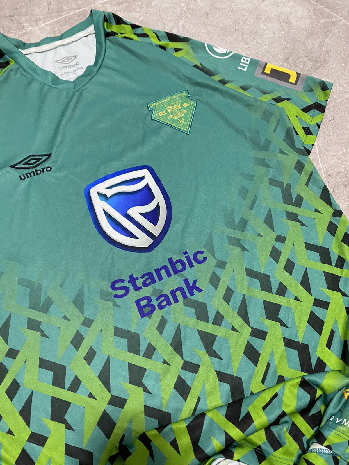 Umbro Township Rollers FC Botswana Umbro 2022 Home Soccer Jersey Size US L / EU 52-54 / 3 - 6 Thumbnail