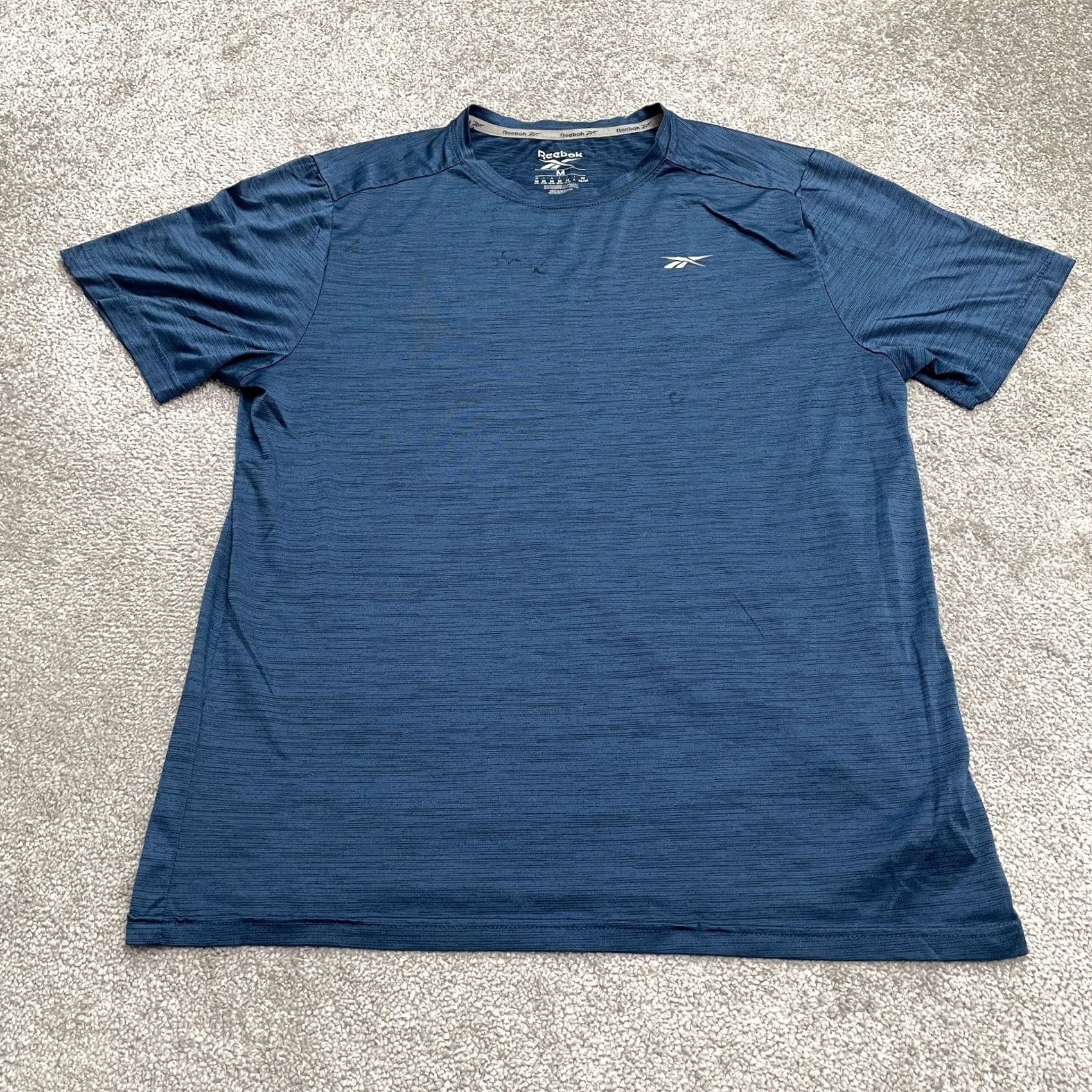 Reebok Reebok Speedwick Active T-Shirt Mens M Blue Crew Neck Short Sleeve Tee Top Size US M / EU 48-50 / 2 - 2 Thumbnail