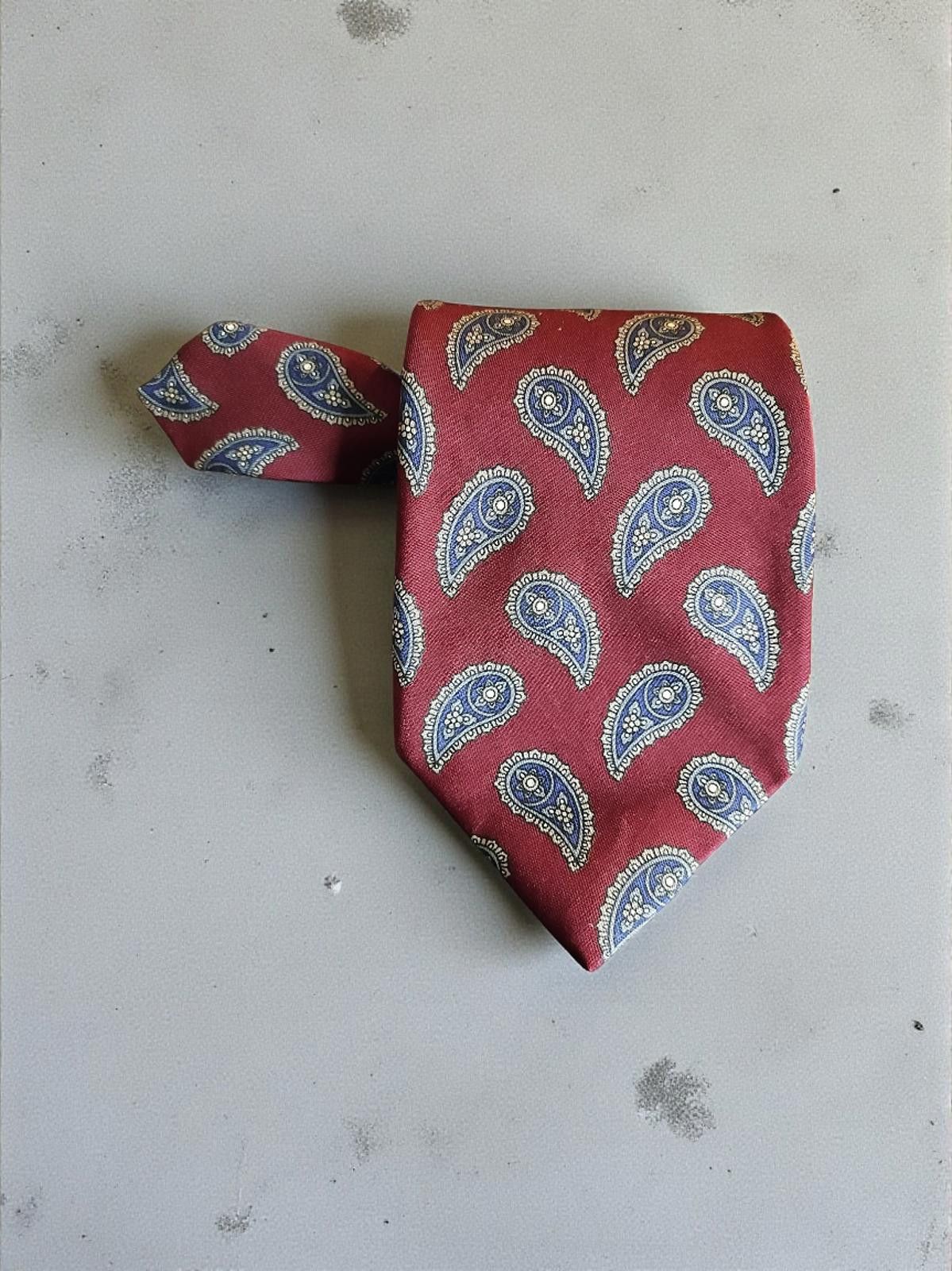 Robert Talbott Robert Talbott Hand-Sewn Silk Paisley Tie - Red Size ONE SIZE - 3 Thumbnail