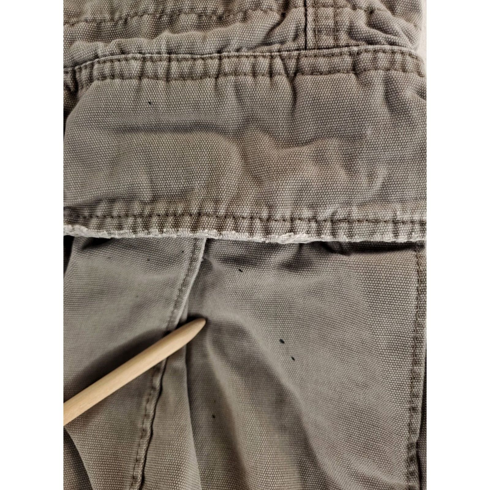 Abercrombie & Fitch Abercrombie & Fitch Cargo Shorts Gray Distressed Mens 36 Cargo Shorts Beige 90s Mens 36 Size US 36 / EU 52 - 4 Thumbnail