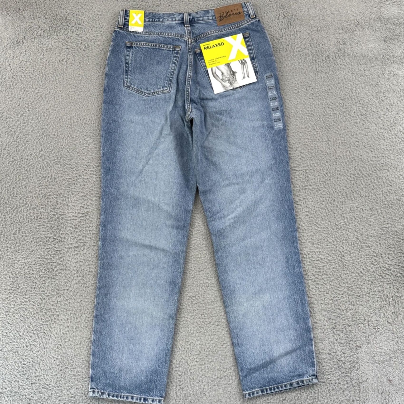 Express VINTAGE Express Bleus Jeans Womens 31x32 High Rise 90s Button Fly Blue NWT Jeans Size 34" / US 12 / IT 48 - 5 Thumbnail