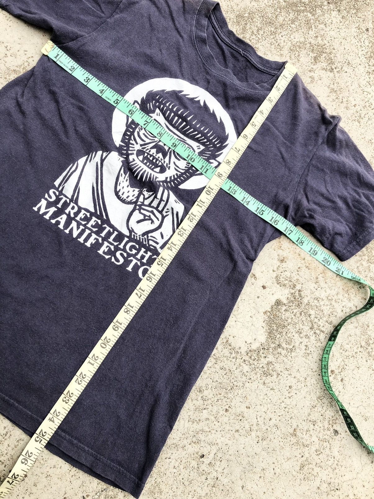 Band Tees STREETLIGHT MANIFESTO FADED BLUE BAND TEE Size US S / EU 44-46 / 1 - 5 Thumbnail