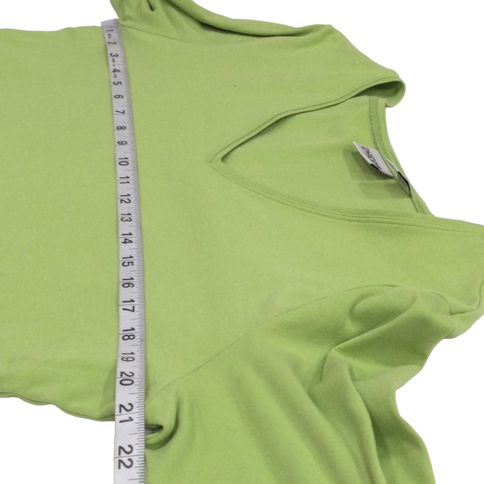Chicos Chico's Lime Green 3/4 Sleeve V-neck T-shirt Size 2/L/12 Size L / US 10 / IT 46 - 13 Thumbnail