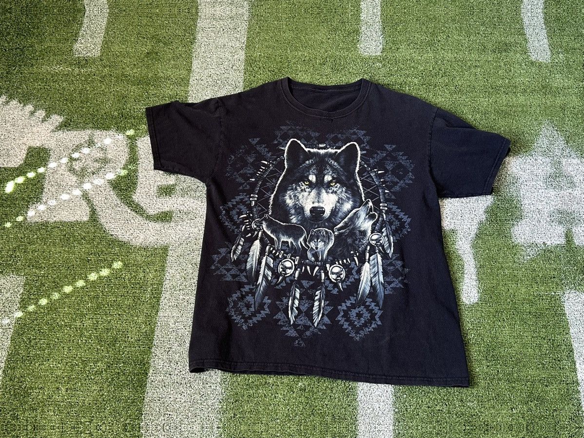 Fruit Of The Loom Vtg Wolf Tee Size US L / EU 52-54 / 3 - 1 Thumbnail