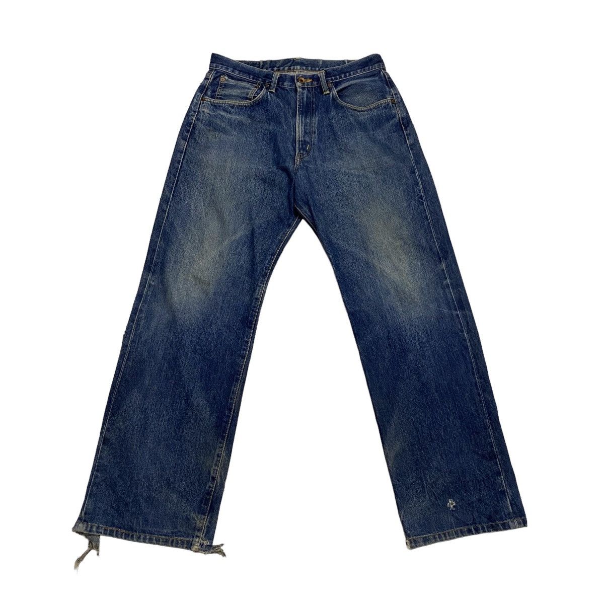Edwin × Japanese Brand Edwin selvedge baggy distressed denim Size US 32 / EU 48 - 1 Thumbnail