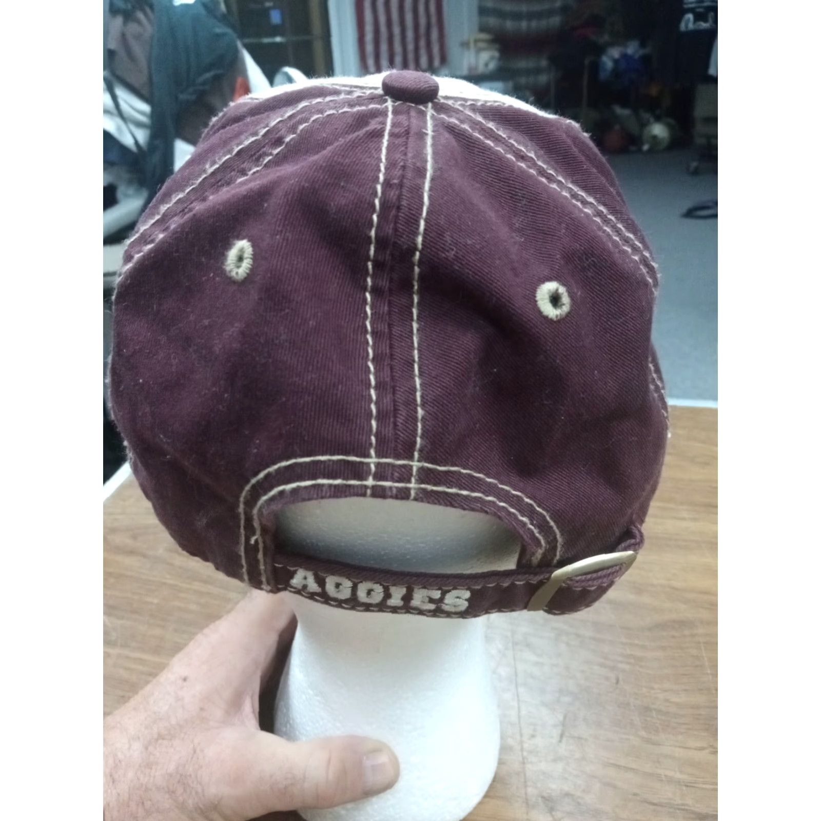 47 Texas A&M Aggies Hat Unisex Adults One Size maroon & white official NCAA merchandise 47 Brand Baseball Adjustable Size ONE SIZE - 4 Thumbnail