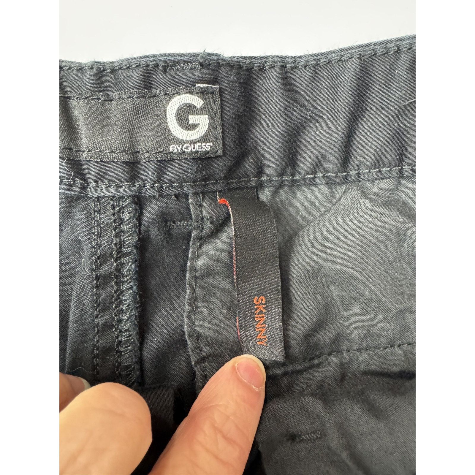 Other Guess G by Guess Black Skinny Pants Trousers Red Side 30*32 Size US 30 / EU 46 - 7 Thumbnail