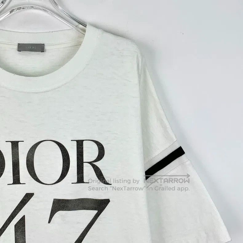 Dior Dior White logo alphanumeric printed cotton round-neck sho Size US XL / EU 56 / 4 - 3 Thumbnail