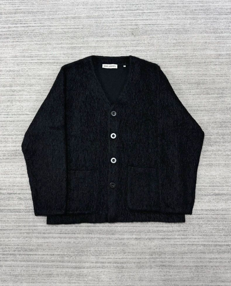 Our Legacy Our Legacy Our Legacy Mohair Cardigan in Black-2507 Size US M / EU 48-50 / 2 - 1 Thumbnail