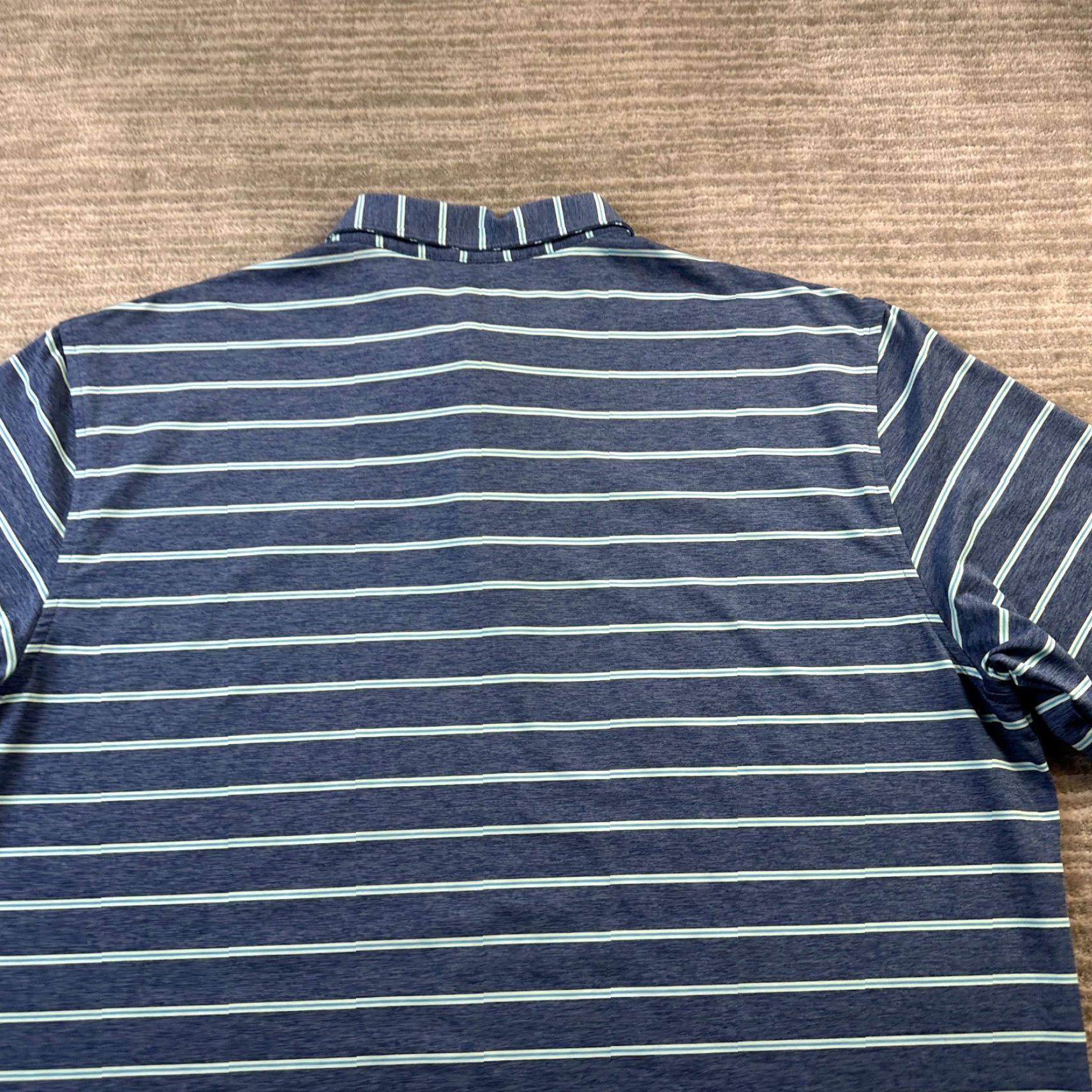 Peter Millar Peter Millar Polo Shirt Mens Large Blue Striped Summer Comfort Polo Shirt Shirt Mens Large Blue Striped Summer Comfort Size US L / EU 52-54 / 3 - 4 Thumbnail