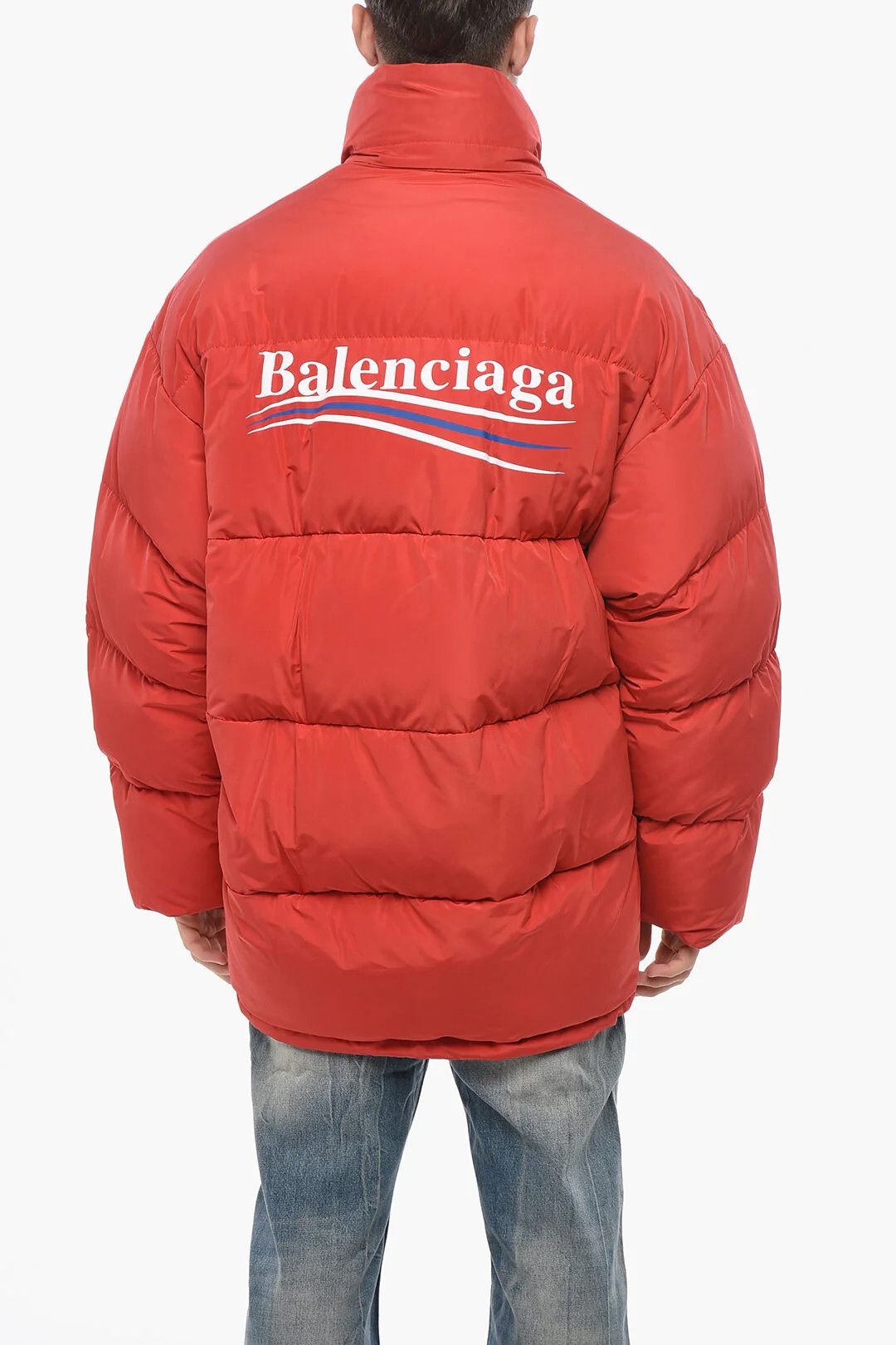 Balenciaga og1mm0326 Nylon Puffer Jacket in Red Size US S / EU 44-46 / 1 - 2 Thumbnail