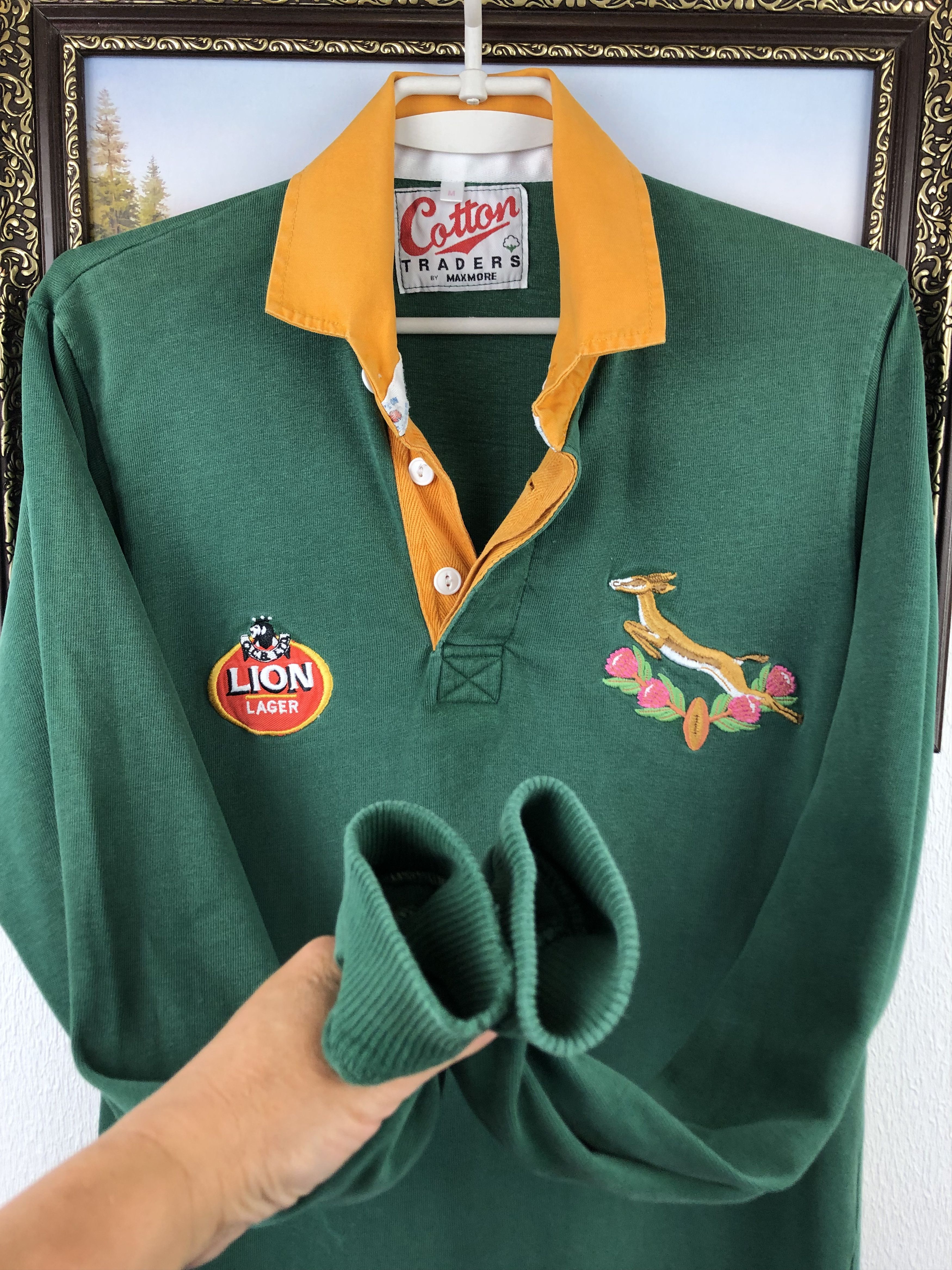 Vintage Vintage South Africa Rugby Union Jersey Cotton Traders Shirt Size US M / EU 48-50 / 2 - 7 Thumbnail