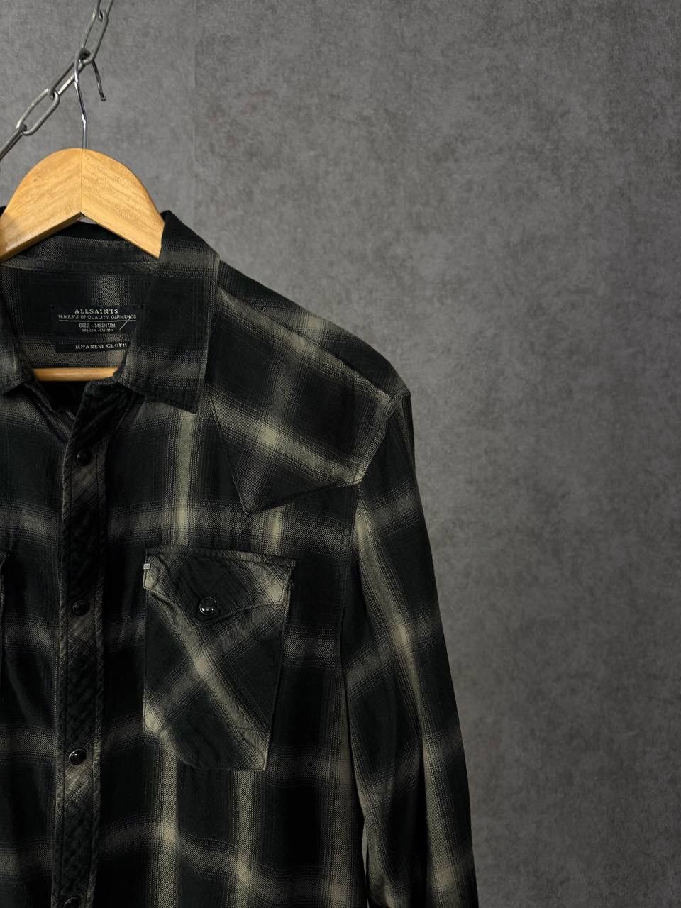 Allsaints Allsaints designer Japanese Cloth flannel shirt Size US M / EU 48-50 / 2 - 2 Thumbnail