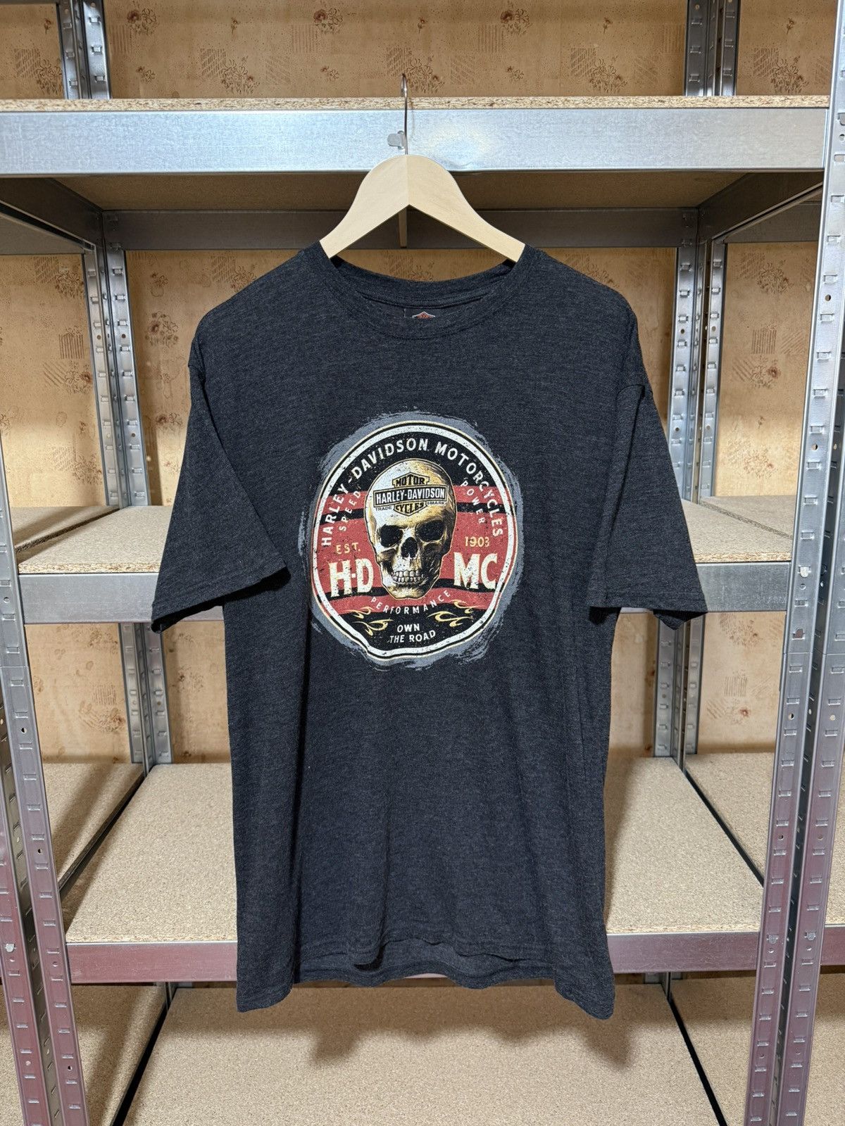 Band Tees × Harley Davidson × Vintage Vintage Harley Davidson Motorcycles Speed Power T-Shirt Size US L / EU 52-54 / 3 - 1 Thumbnail