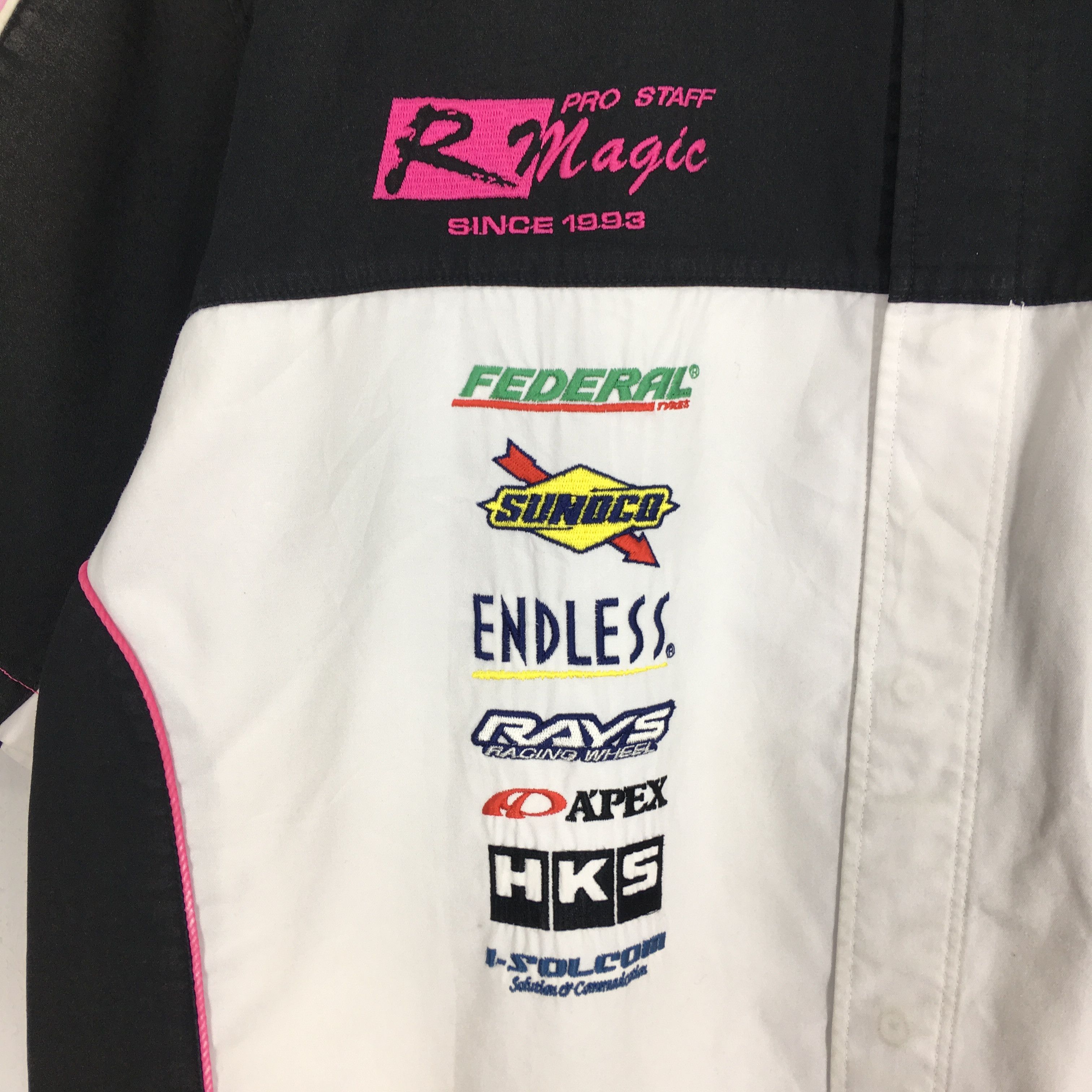 Japanese Brand Vintage Exedy Pro Staff Racing Japan Work Shirt Size US L / EU 52-54 / 3 - 4 Thumbnail