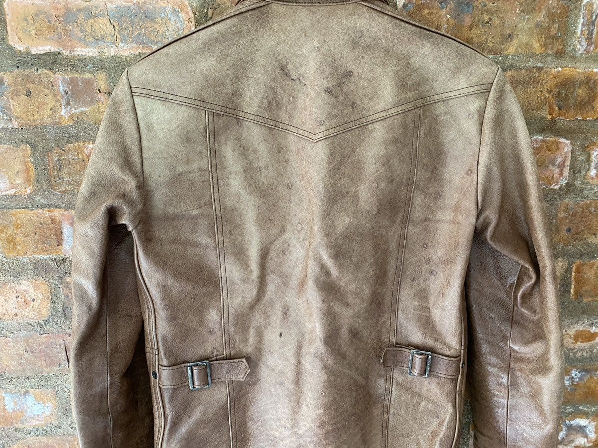 14th Addiction 2000s Vertrex Leather patina RIRI Zipper jacket Size US S / EU 44-46 / 1 - 11 Thumbnail