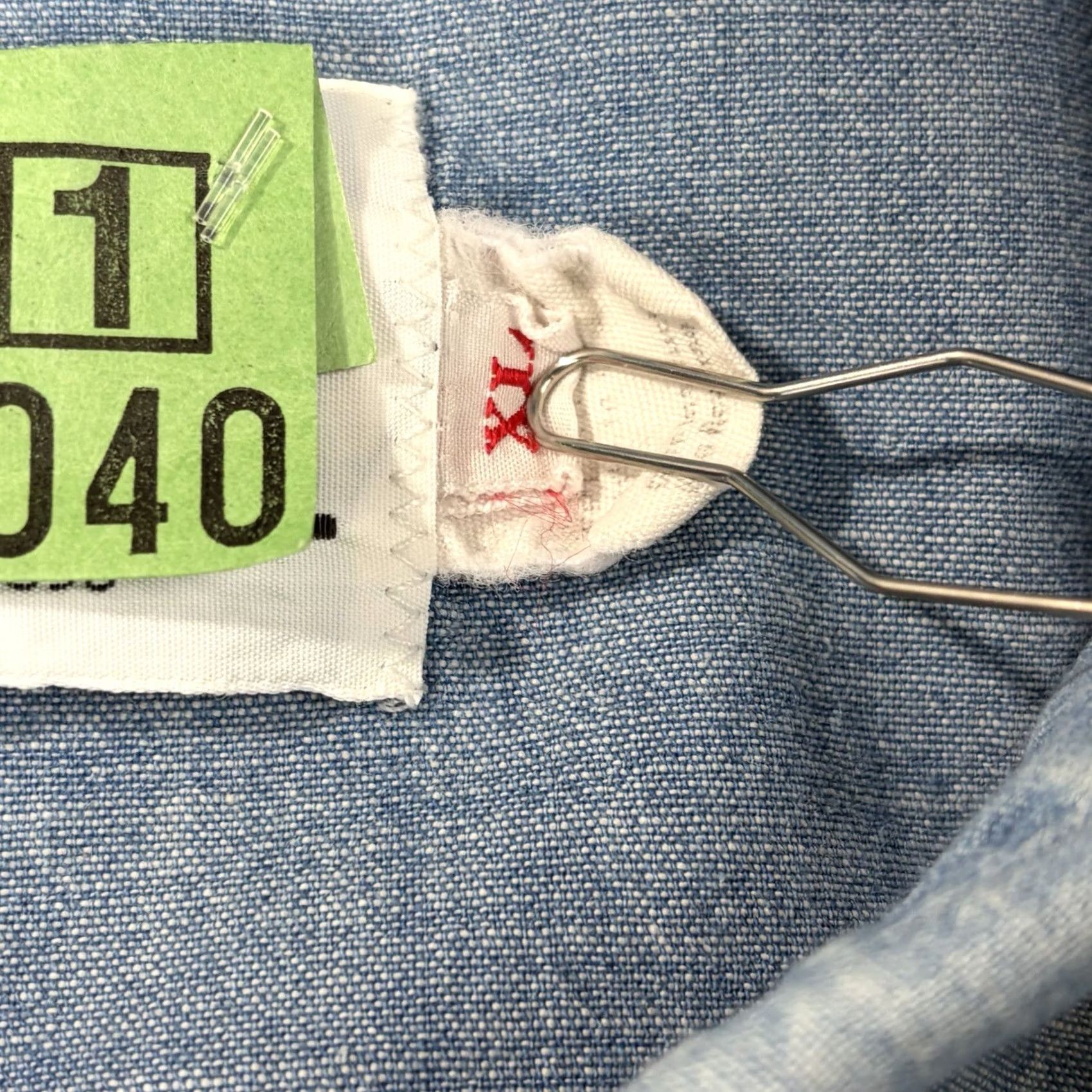Vintage Vintage 1970s Woolrich Denim Pearl Snap Sz XL Rockabilly Western Retro Disco Shirt Size US XL / EU 56 / 4 - 4 Thumbnail