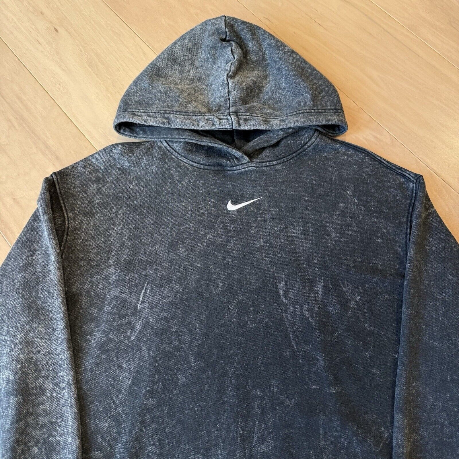 Nike Nike Center Swoosh Hoodie Women's XS Black Stone Wash Size XS / US 0-2 / IT 36-38 - 3 Thumbnail