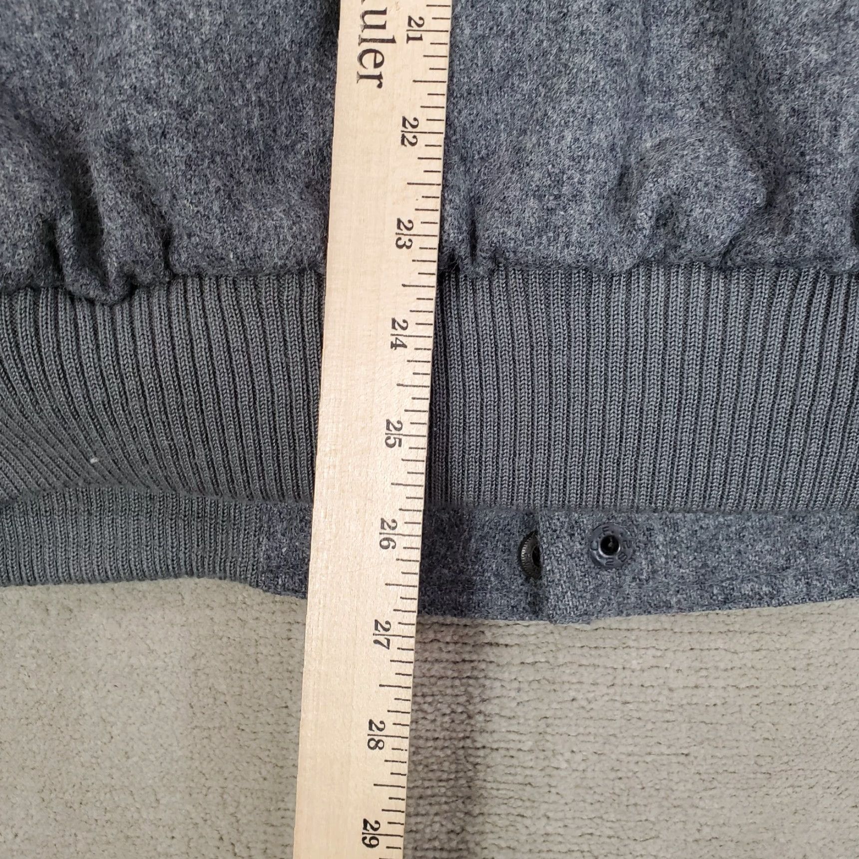 Members Only VINTAGE Members Only Jacket Mens 42 Gray Wool Bomber Coat Lined Outdoors Casual Adult Size 42 Gray Logo Pockets Size US XS / EU 42 / 0 - 7 Thumbnail
