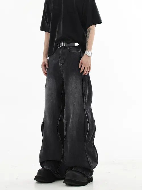 VIBE Baggy Black Denim Jeans Size US 30 / EU 46 - 7 Thumbnail