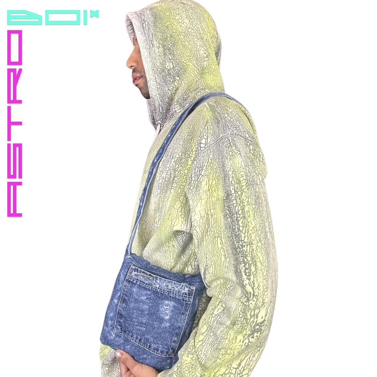ASTROBOI* UPCYCLED BLUE DENIM SHOULDER BAG