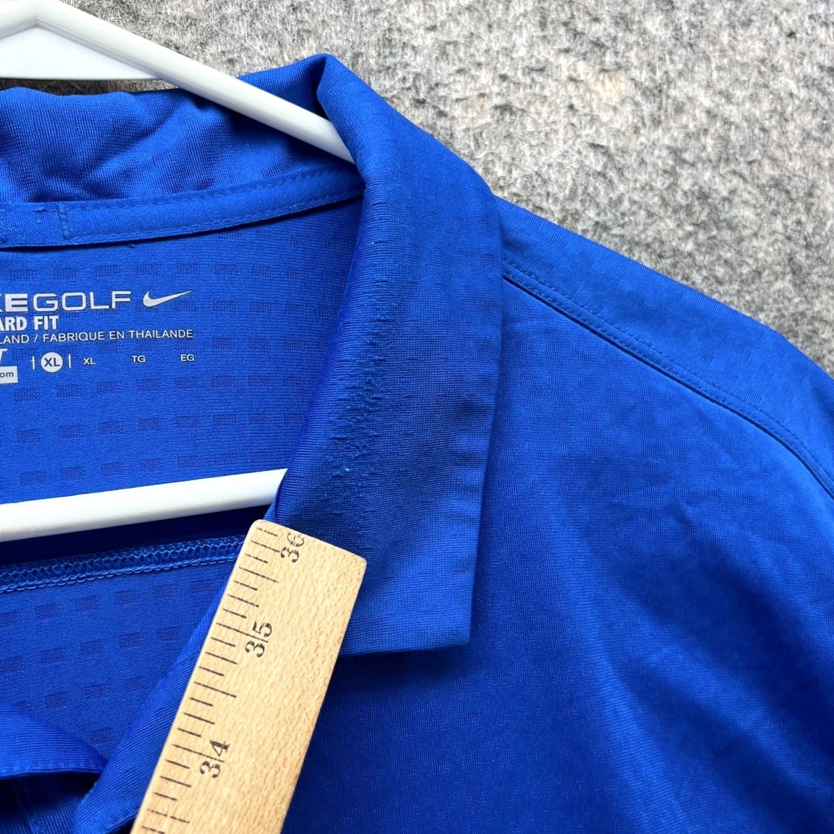 Nike VINTAGE Nike Polo Shirt Mens XL Royal Blue Golf 677387-480 Swoosh Stretch Golfer Casual Shirt Mens XL Blue Nike Golf Polo Size US XL / EU 56 / 4 - 4 Thumbnail