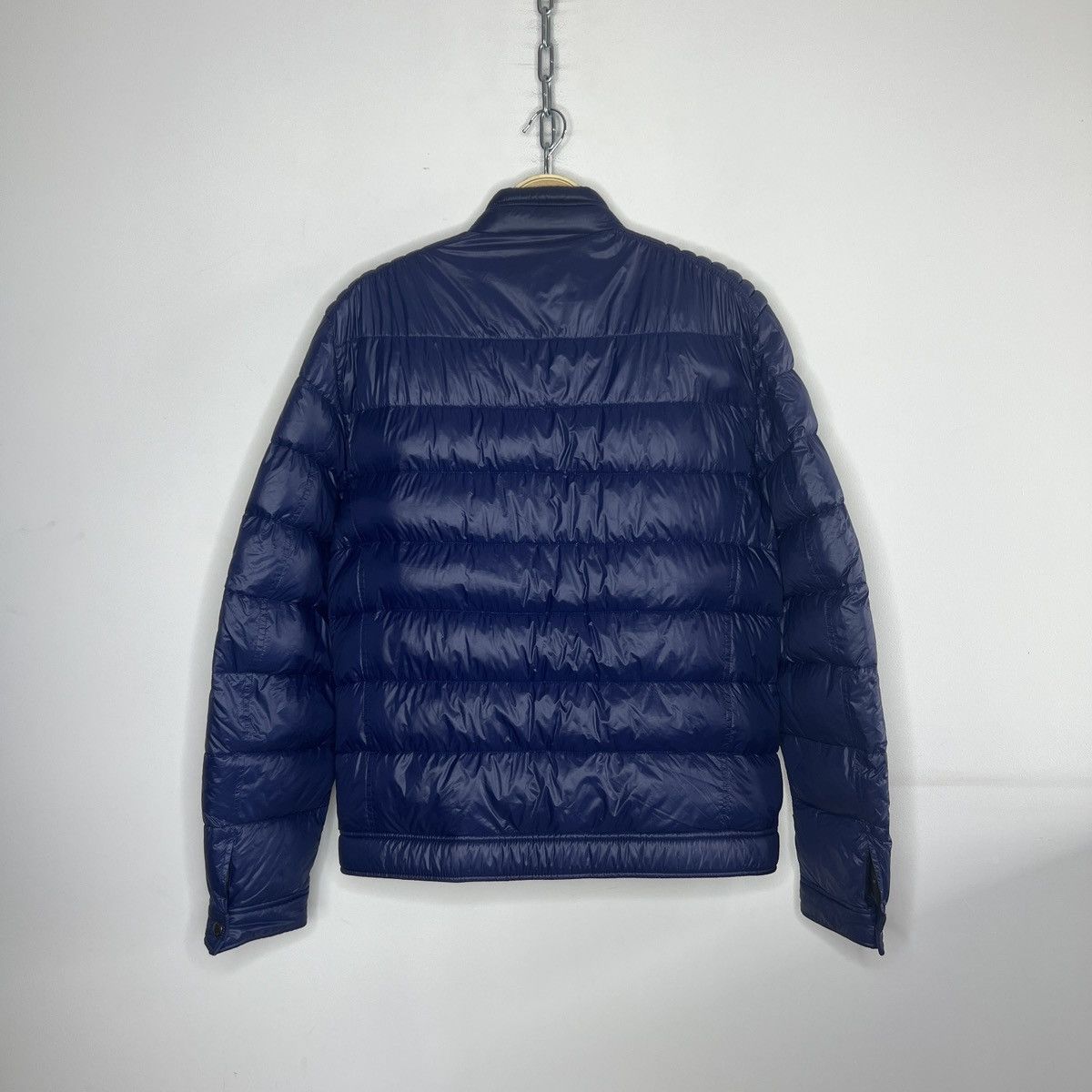 Prada Rare Prada Moto Nylon Plain Logo Down Jacket Puffer (SGB608) Size US L / EU 52-54 / 3 - 9 Thumbnail
