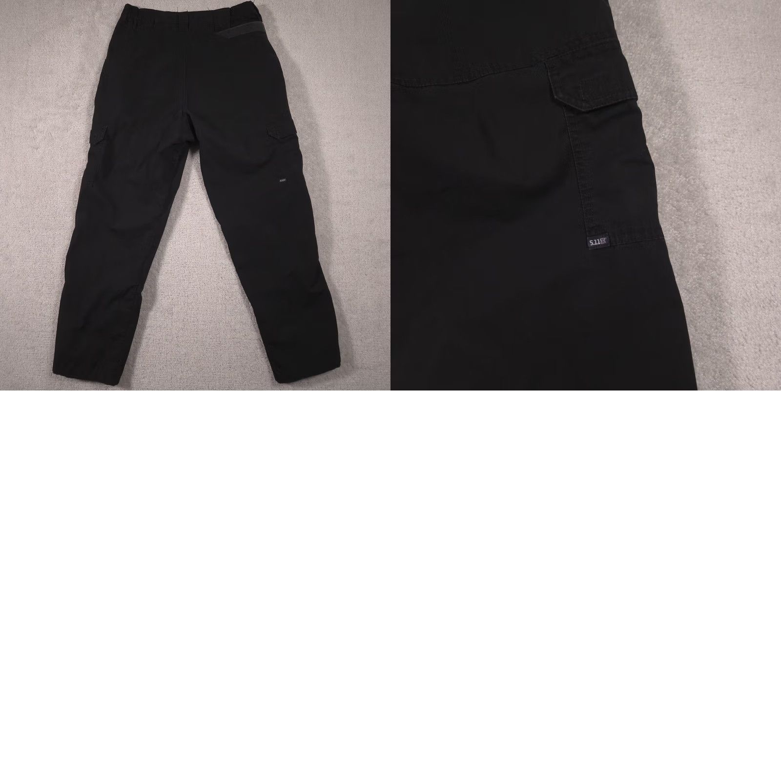 Vintage 5.11 Tactical Pants Mens 34x31 Black Cargo Elastic Waist Workwear Style 74273 Size US 34 / EU 50 - 9 Thumbnail