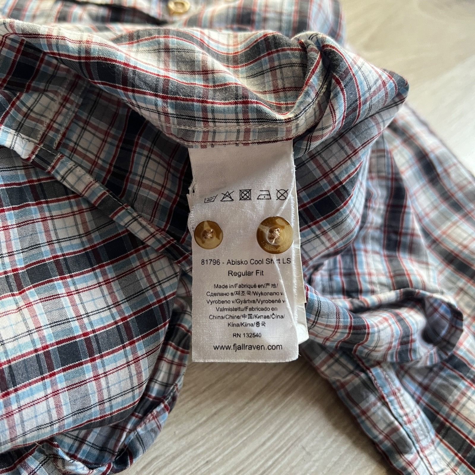 Fjallraven Fjallraven Abisko Cool LS Plaid Button Up Shirt 9710AC Size US M / EU 48-50 / 2 - 5 Thumbnail