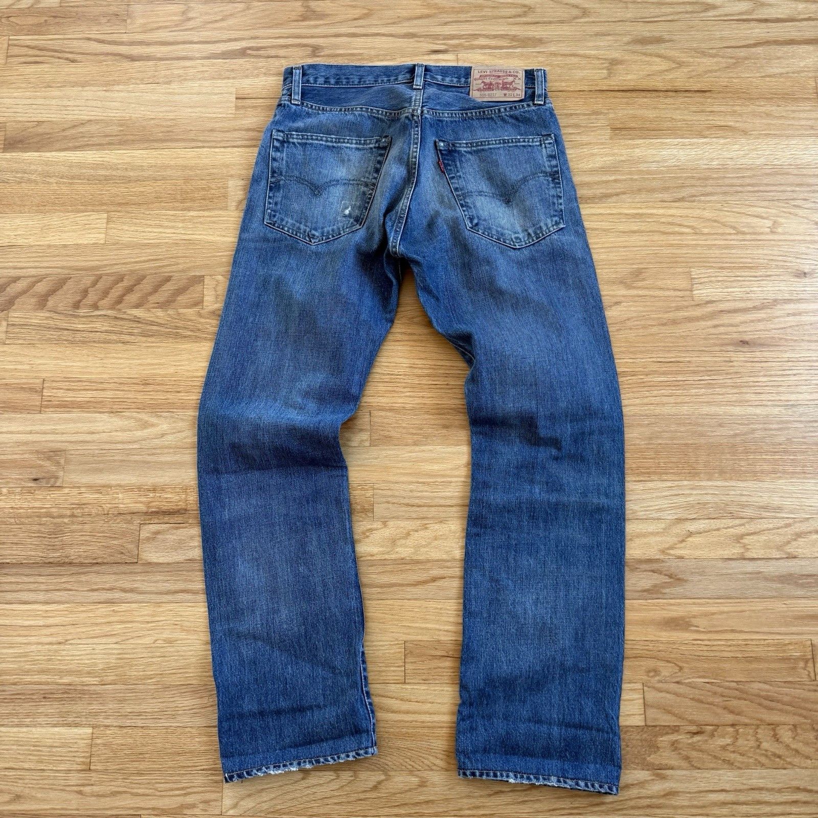 Levi's Vintage Clothing Levi's Vintage Clothing LVC 505 1967 Repaired Selvedge Denim Size US 32 / EU 48 - 8 Thumbnail