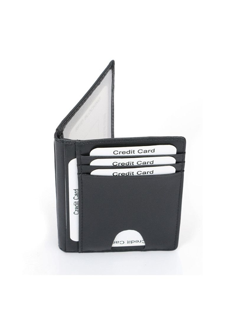 Other Black Grained Leather RFID Card Holder Size ONE SIZE - 5 Thumbnail