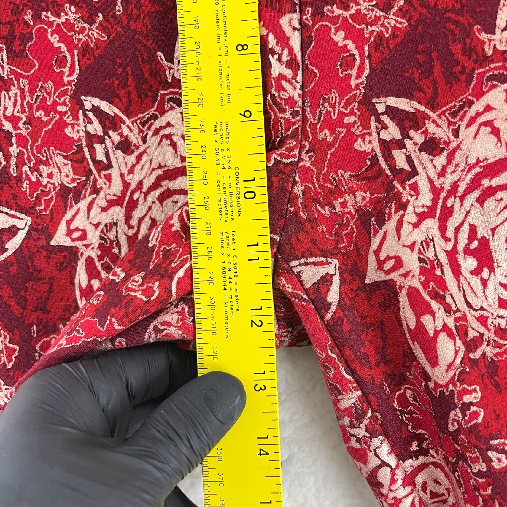 Soft Surroundings Soft Surroundings Red Floral Ponte Straight Leg Pants Womens Pull On Size Small Size 28" / US 6 / IT 42 - 7 Thumbnail