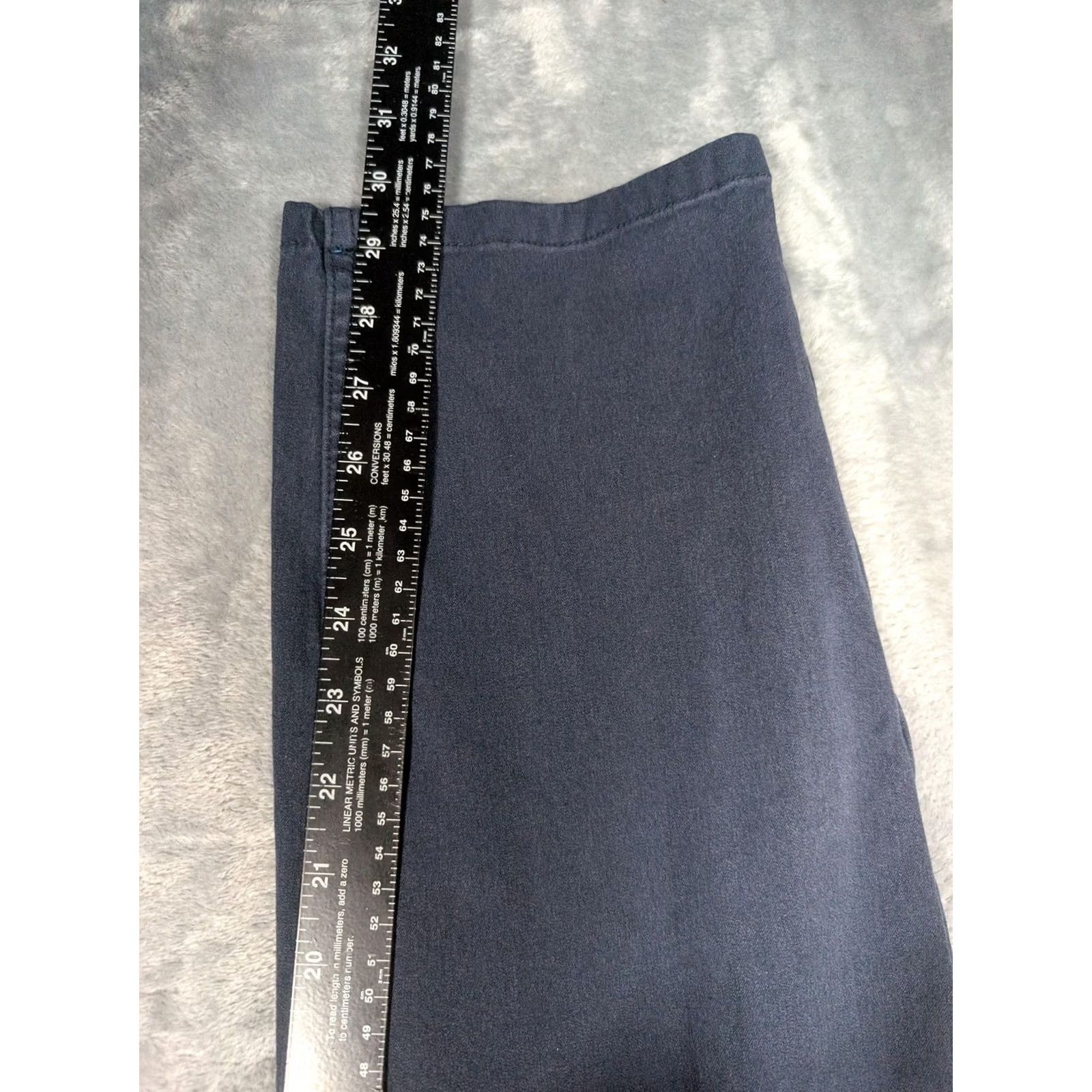Vintage Mugsy Morgan Pants Mens 38x32 Blue Slim Tapered Chino Denim Casual Work Business Size US 38 / EU 54 - 4 Thumbnail