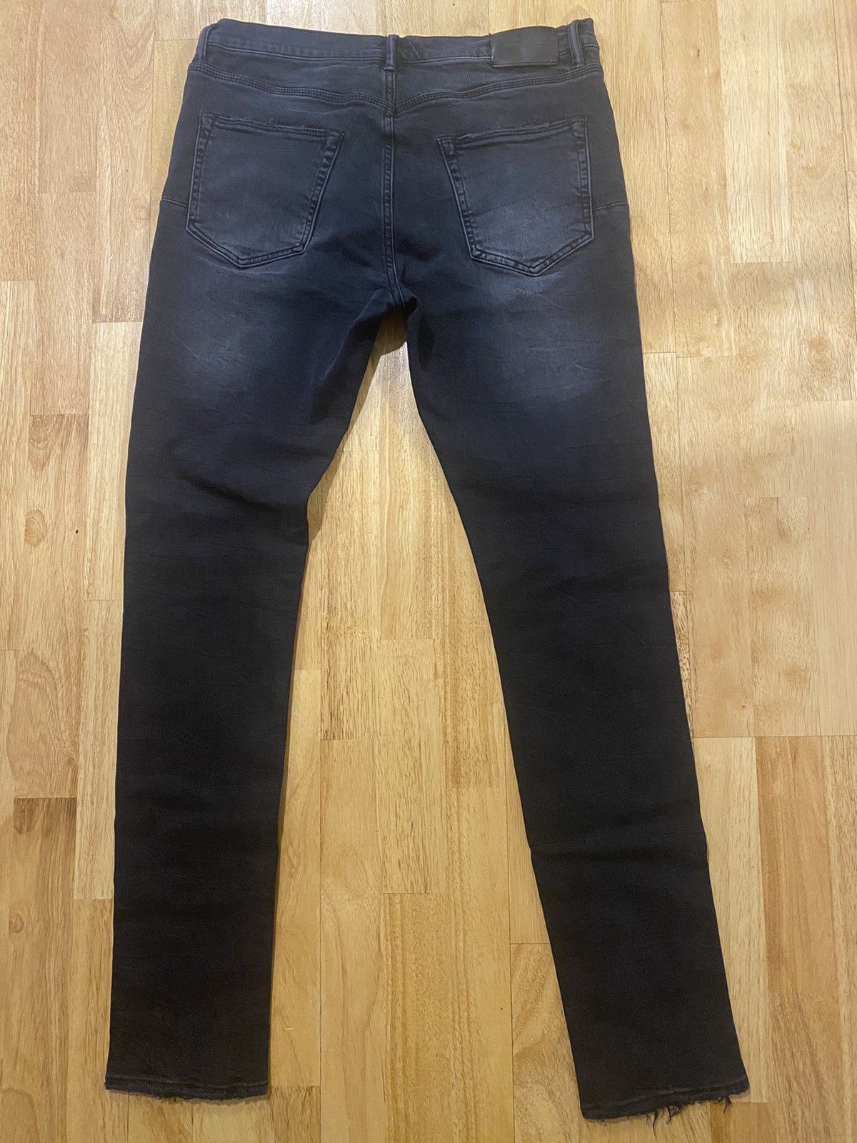 新品 PURPLE BRAND P001 ダメージ加工スキニーデニム 34 【公式