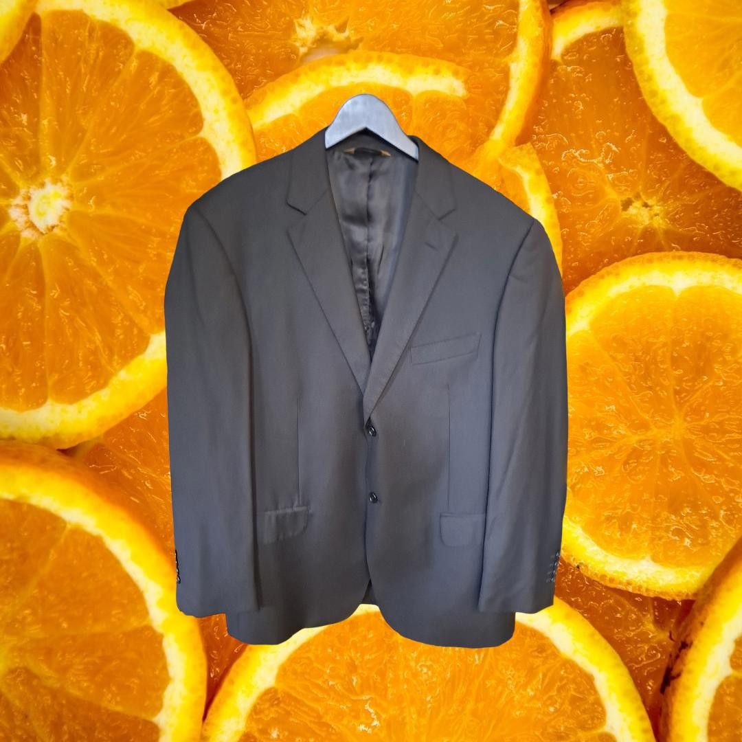 Pronto Uomo Pronto Uomo Black 2 Button Suit Made in Italy Size 44R Size 44R - 1 Thumbnail
