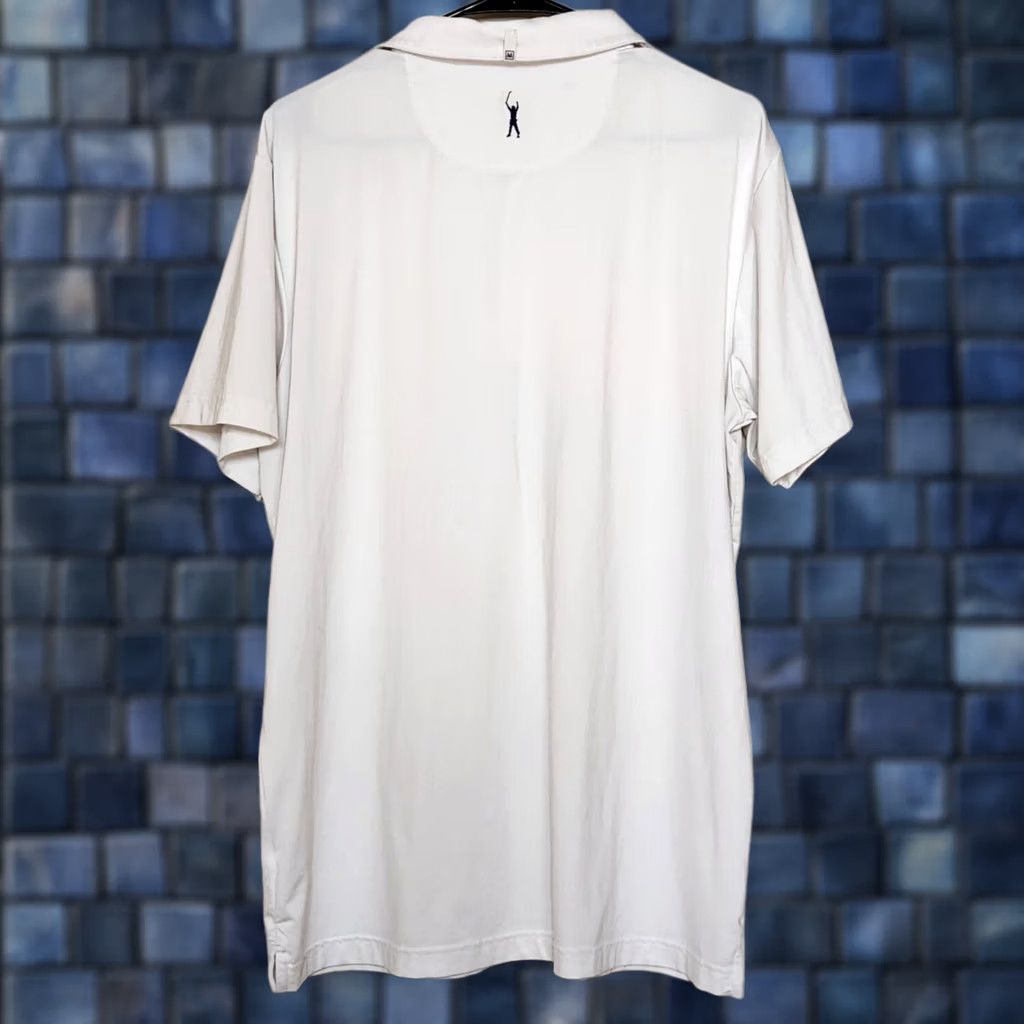 Mizzen+Main Mizzen+Main Polo Shirt Mens L Golf Short Sleeve Stretch White Size US L / EU 52-54 / 3 - 1 Thumbnail