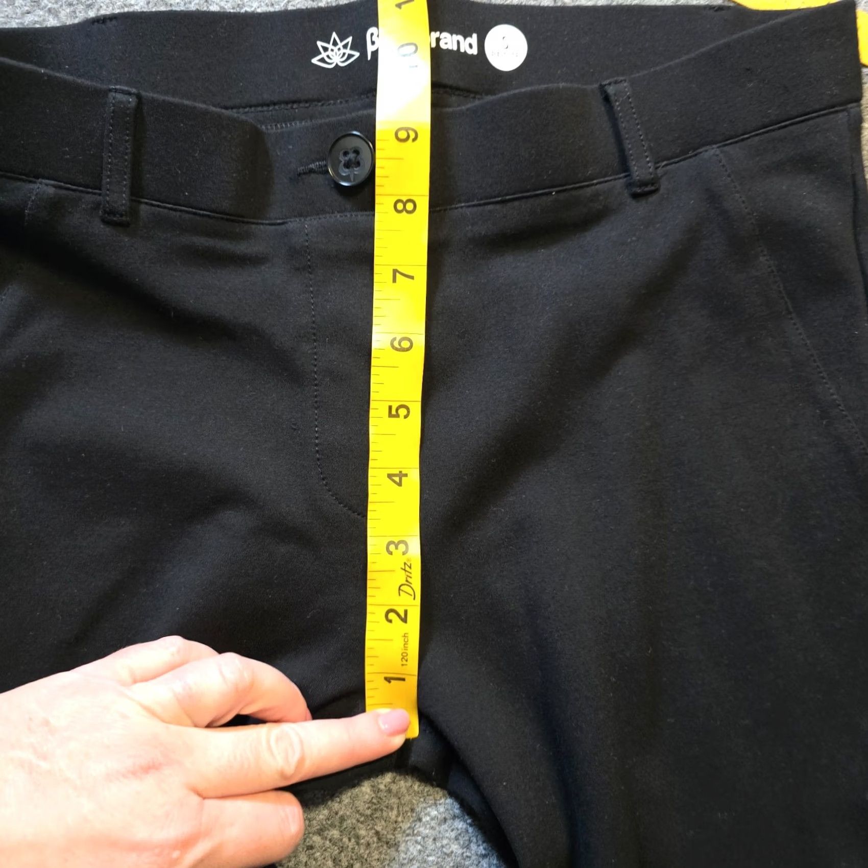 Vintage Betabrand Pants Womens Small Petite Black Stretch Straight Career Casual Capsule Pants Regular Mid Rise Front Flat Back Black Size 28" / US 6 / IT 42 - 5 Thumbnail