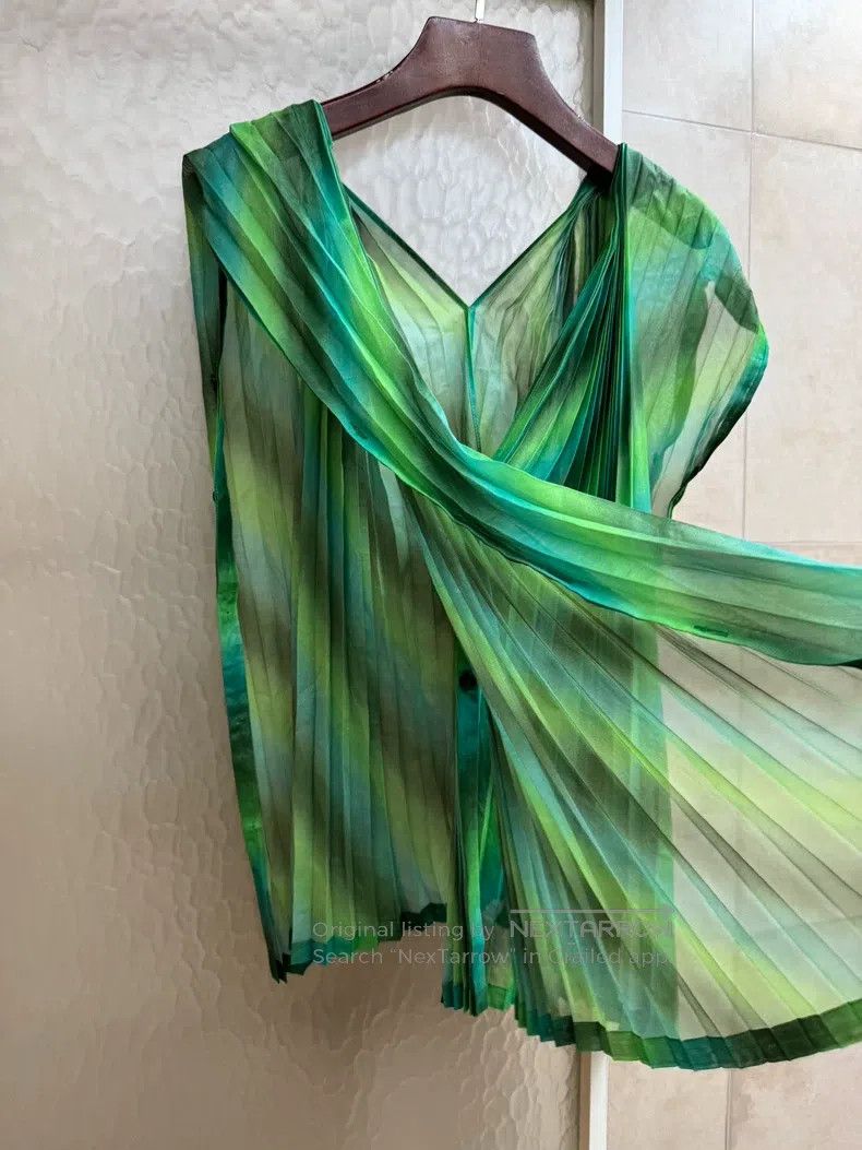 Issey Miyake Issey Miyake Green Tank Top Size M / US 6-8 / IT 42-44 - 5 Thumbnail