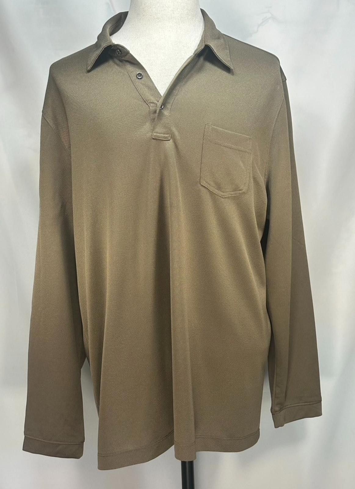 Axist Axist 1/4 Button Long Sleeve Pullover Shirt Copper Men's 2XL Size 48R - 1 Thumbnail