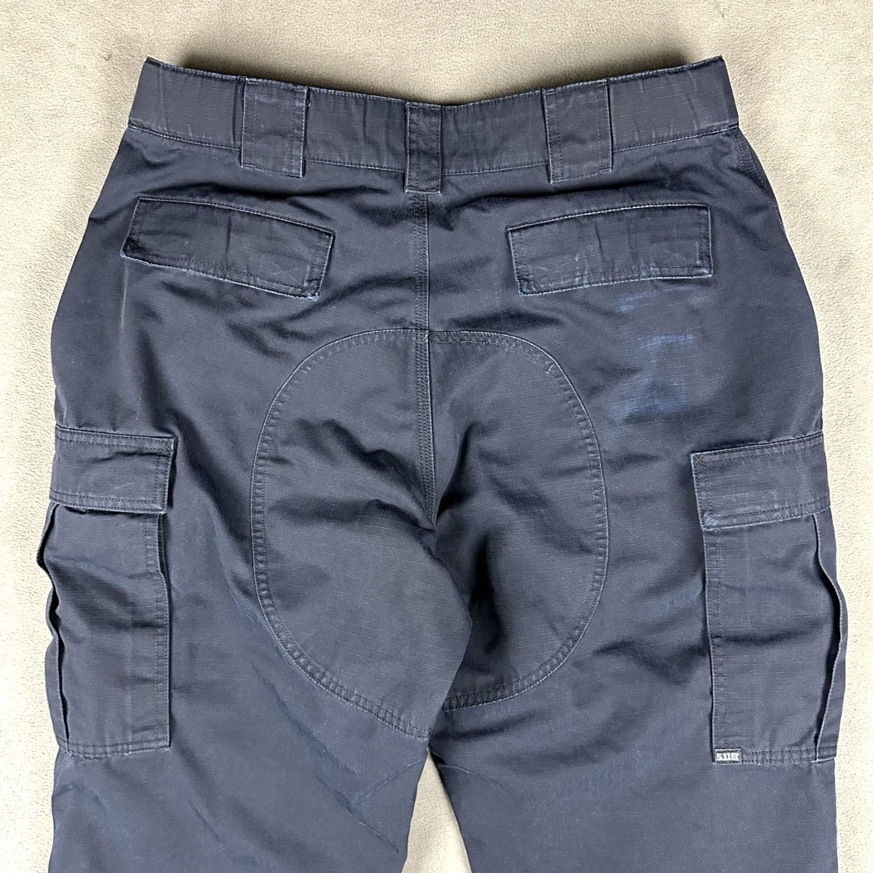 Vintage 5.11 Tactical Pants Men Large Short Blue Ripstop Cargo Pockets USA GUC Size US 33 - 4 Thumbnail