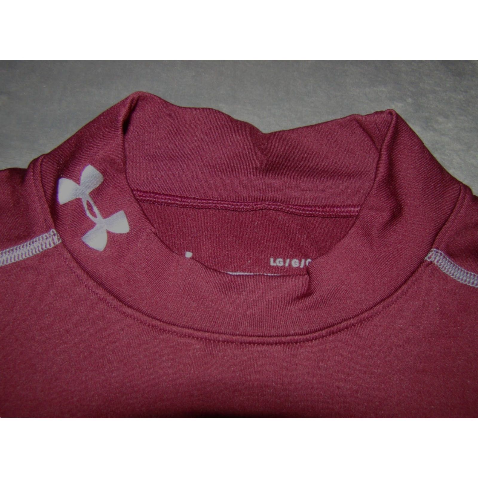 Under Armour Under Armour Coldgear Mens Shirt Size Large Compression Long Sleeve Maroon Size US L / EU 52-54 / 3 - 2 Thumbnail