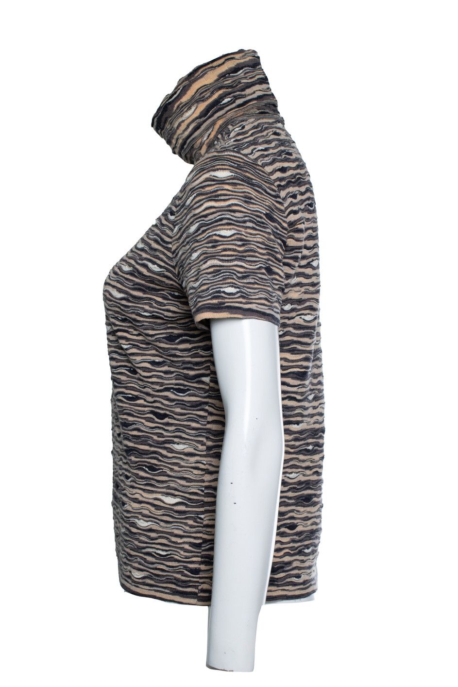 Missoni Missoni, short sleeve turtle neck Size L / US 10 / IT 46 - 4 Thumbnail
