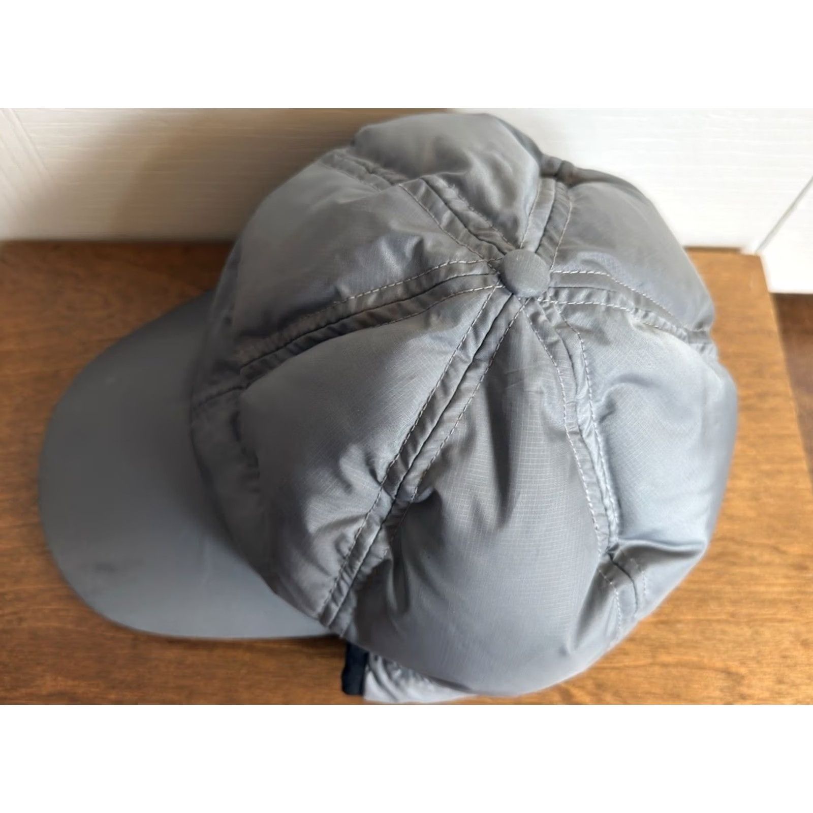 Eddie Bauer Eddie Bauer Trapper Hat Cap ear flap L/XL Gray Fleece Lined Goose Down Filled Mens Winter Insulated Size US L / EU 52-54 / 3 - 4 Thumbnail